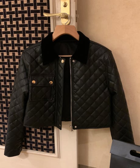 Quilting PU Leather Jaket