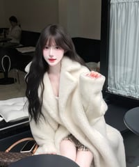 Teddy Bear Fur Coat【White】