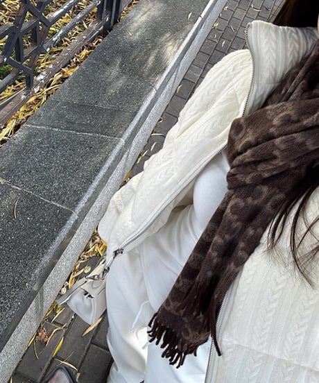 Cable Short Down Jacket