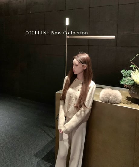 Double-Breasted Cardigan+Skirt