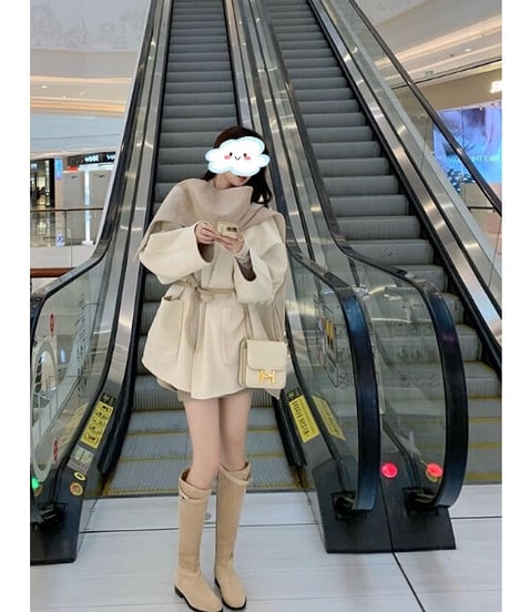 【在庫あり3-5日配送】Strap Long Loose Boots