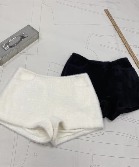 Faux Mink Velvet Short Pants