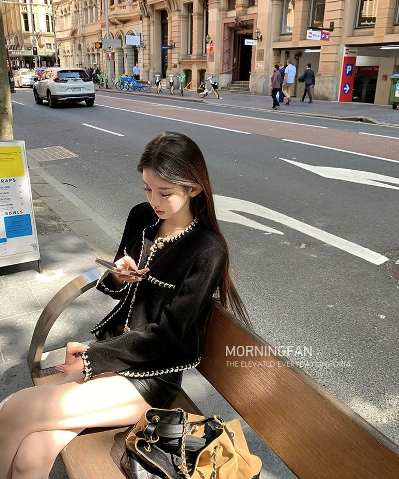 【美品】ジャーナルスタンダードレリューム／TWEEDクルーネックジャケット 極美品】ジャーナルスタンダードレリューム ツイードクルー