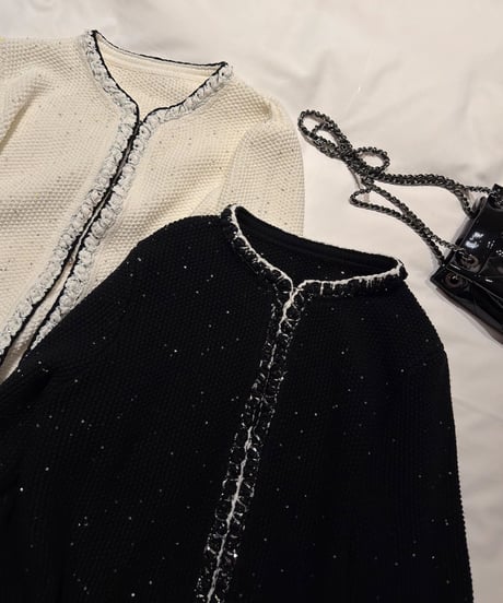 Sequin Knit Cardigan