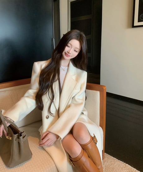 Wappen Wool Long Coat Jacket