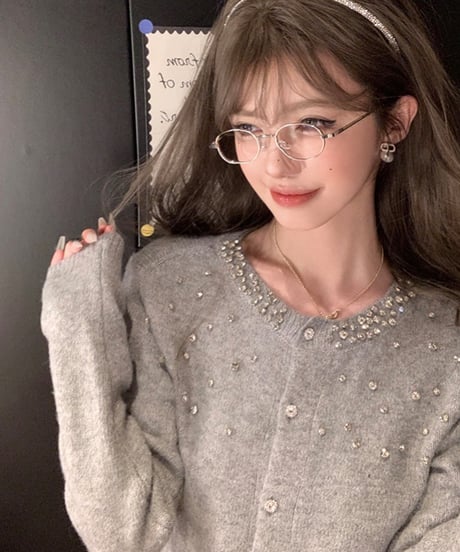 Jewelry Knit Cardigan
