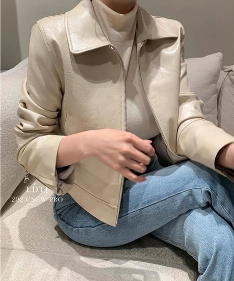 Short PU Leather Jacket