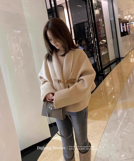 Leather Strap Wool Jacket【※在庫あり5日以内配送】