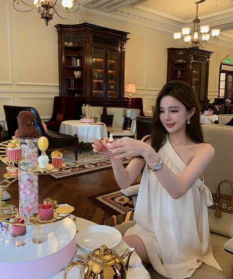 Dress Chiffon One Shoulder OP