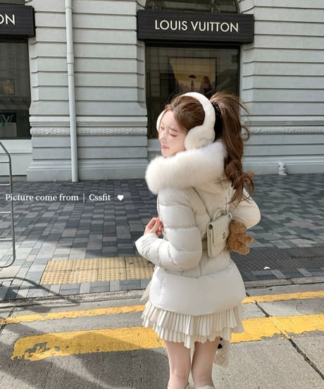 Waist Ribbon Down Jacket