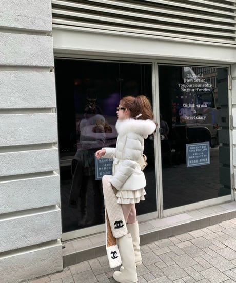 Waist Ribbon Down Jacket