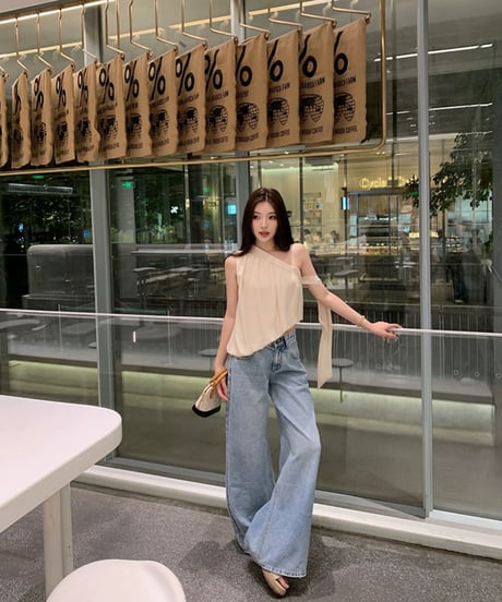 Dress Chiffon One Shoulder Shirt