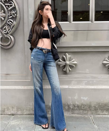 Painted Slim Denim Pants