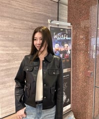 Feminine PU Leather Jacket