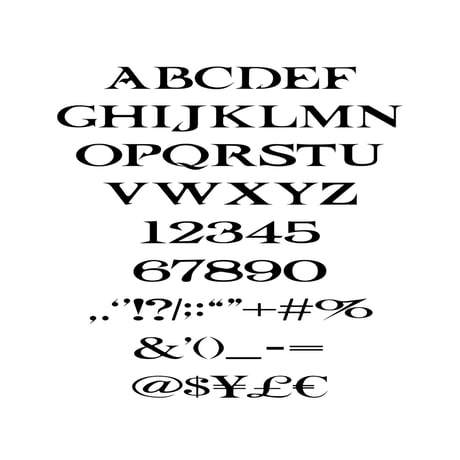 F007 [Font] ZERO Regular 1.0
