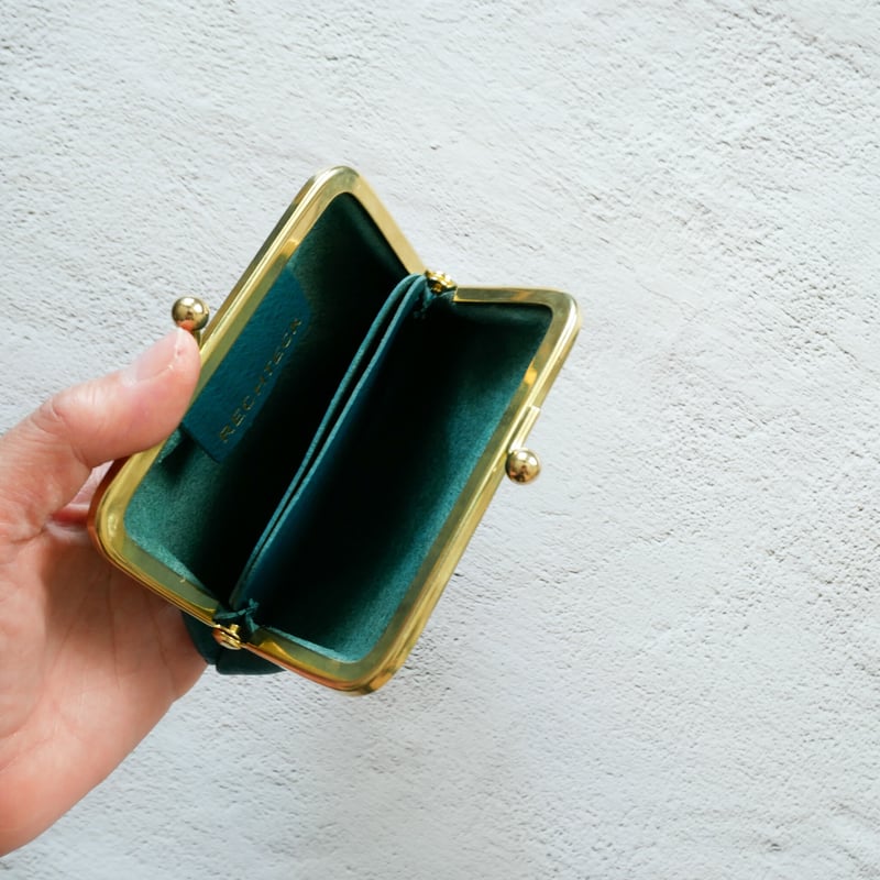 真鍮無垢のがま口財布」 ブラック | RECHTECK
