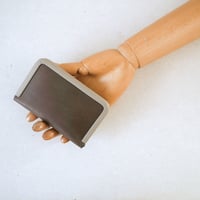 frame card case 「革巻きフレーム の名刺ケース」gray x light gray