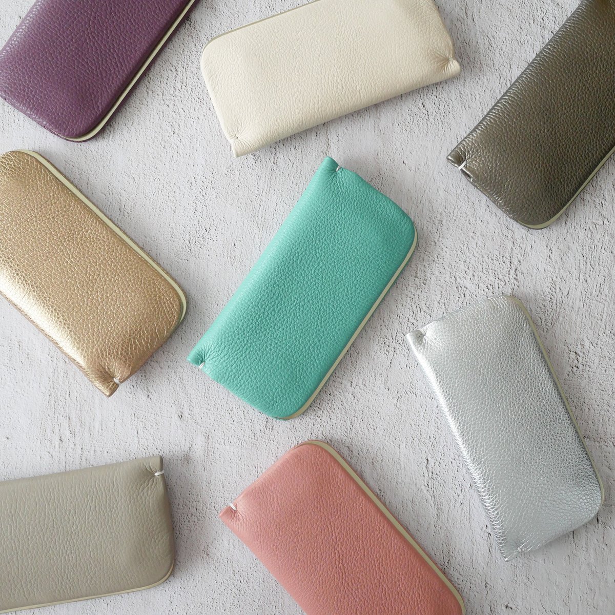 スナップウォレット・LONG」エメラルドグリーン | RECHTECK