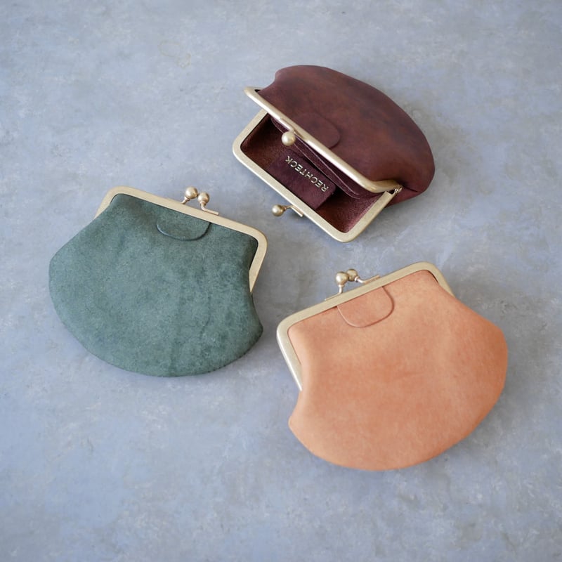 クラッシックながまぐち財布・M」ナチュラル | RECHTECK