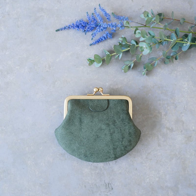 クラッシックながまぐち財布・M」フォレストグリーン | RECHTECK