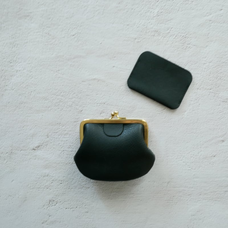 真鍮無垢のがま口財布」 ブラック | RECHTECK