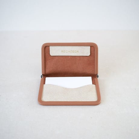 frame card case 「革巻きフレーム の名刺ケース」off-white   x beige