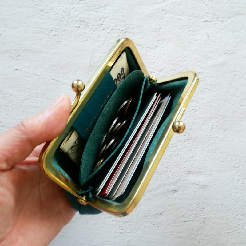 真鍮無垢のがま口財布」 ブラック | RECHTECK
