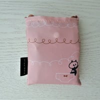 mizutamaエコバッグ　パンダライン柄ベージュ