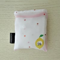 mizutamaエコバッグ　レモンドット柄ホワイト