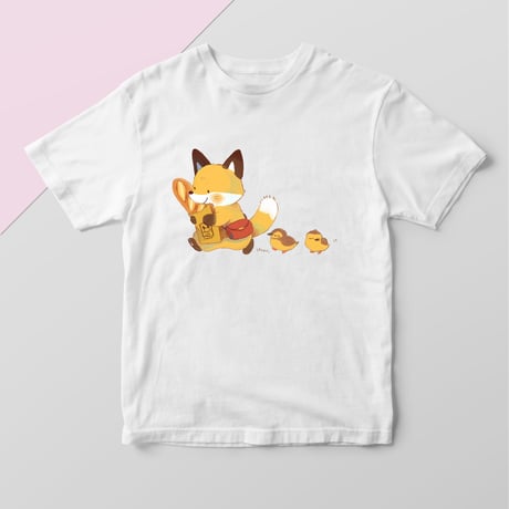 フランスパンときつねT【fumika様コラボグッズ】
