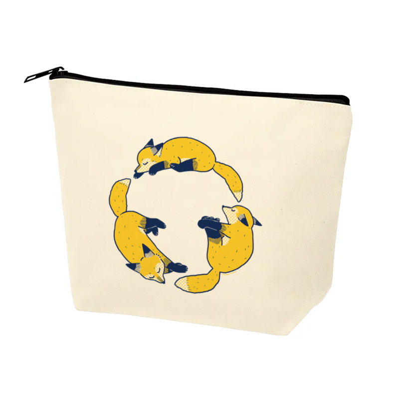 まるまるきつねポーチ【tama様コラボグッズ】 | おきつね工房出張所