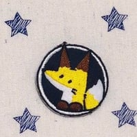 おきつねブローチ/ワッペン