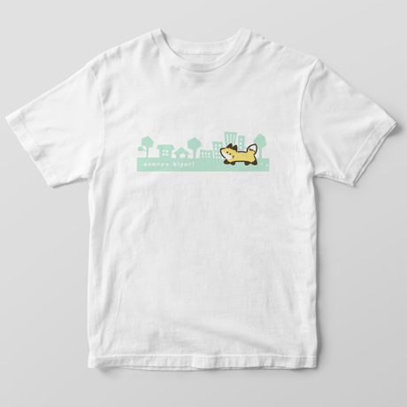 きつねとおさんぽTシャツ