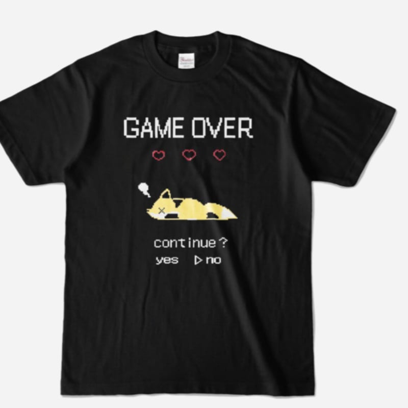 [新品]VAULTROOM GAME OVER ブラックTシャツ 新品]VAULTROOM GAME OVER ブラックTシャツ VAULTROOM GAME OVER TEE / BLK