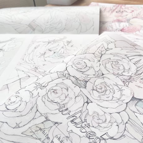 白い絵のイラスト集「white5」