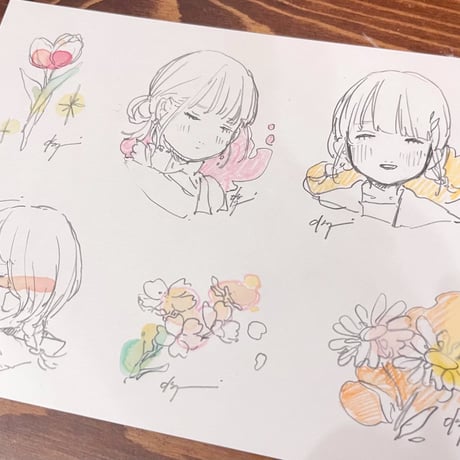 手のひらサイズドローイング