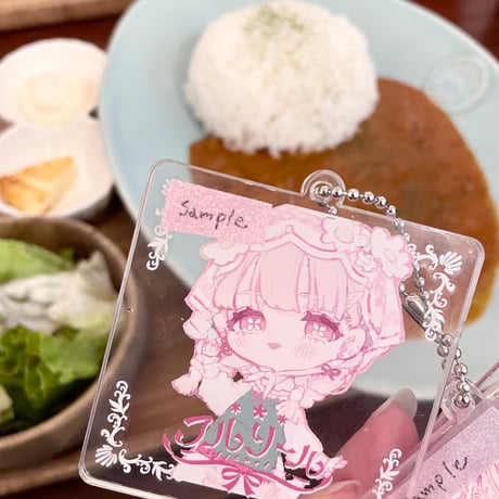 ちゅりアクキー 全3種+レア【西瓜みいさん二人展グッズ】