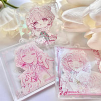 ちゅりアクキー 全3種+レア【西瓜みいさん二人展グッズ】