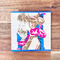 【手刷り】木製アートパネル