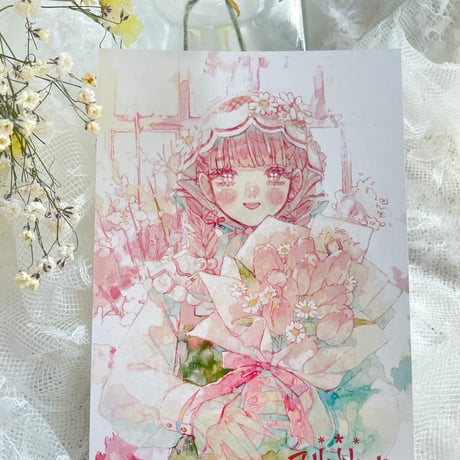 フルリール 両面ポストカード【西瓜みいさん二人展グッズ】