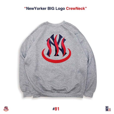 NewYorker Big Logo CrewNeck -Gray-