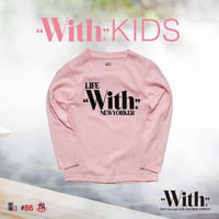 "With"KIDS L/S TShirts - Light Pink -