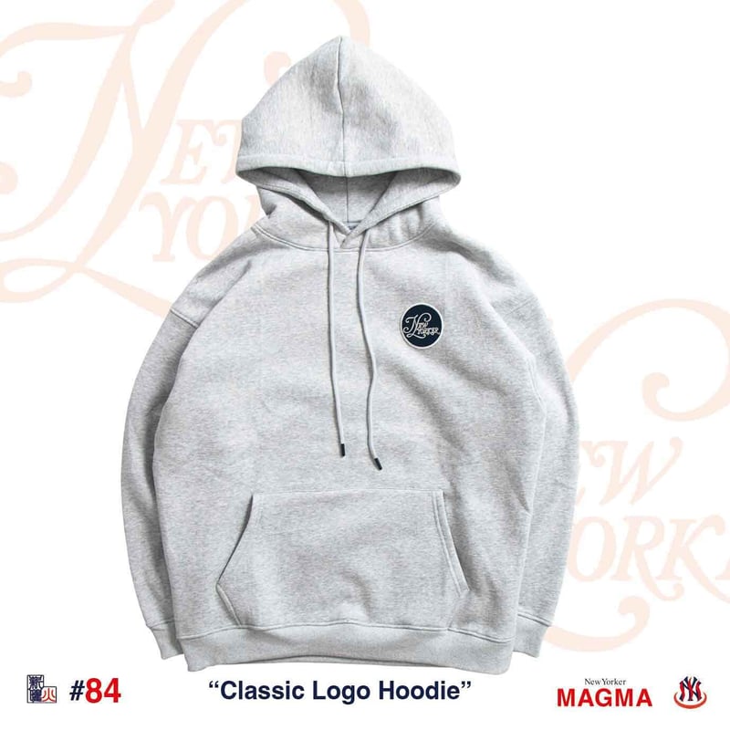 Classic Logo Hoodie Gray NewYorker