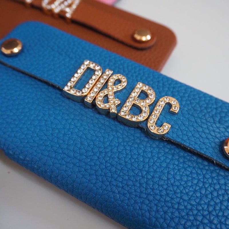 EITO. ラインストーン付きレザーケース 名入れ iphone case 芸能人 アイフォンケース EITO. エイトドット