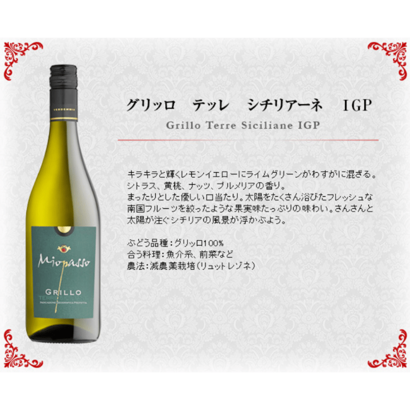 ミオパッソ・グリッロ ワイン・ピープル Mio Passo Grillo The Wine P