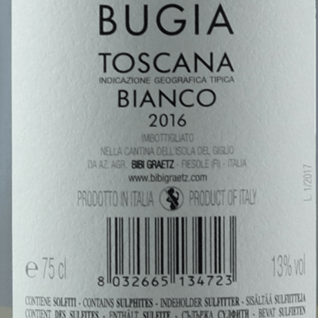 ビービー・グラーツ トスカーナ ブジーア Bibi Graetz Toscana Bugia 2016(750ml)