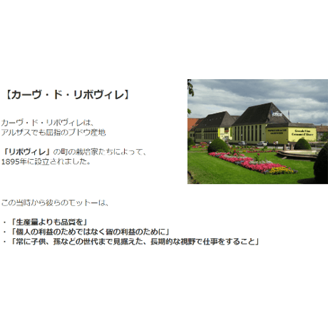 コレクション・ミュスカ カーヴ・ド・リボヴィレ Collection Muscat Cave De Ribeauville 2018(750ml)