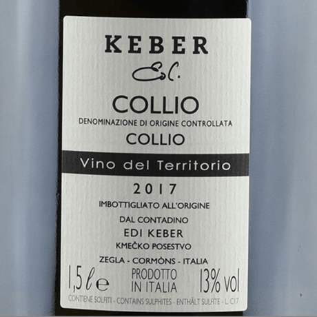 【マグナムボトル】エディ・ケーベル　コッリオ・ビアンコ  Edi Keber Collio Bianco 2017