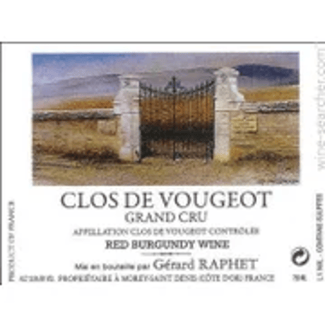 ジェラール・ラフェ クロ ド ヴージョ グラン クリュ Gerard Raphet Clos De Vouget Gtand Cru 2015(750ml)