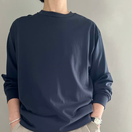 LIFiLL／COTTONY SWEAT LONGSLEEVE TEE／WHITE